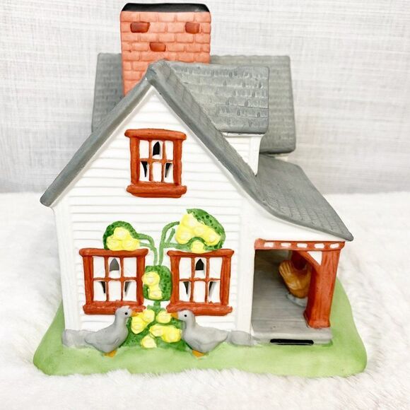 Vintage Partylite Farmhouse Candle Holder Ceramic - Picture 4 of 4